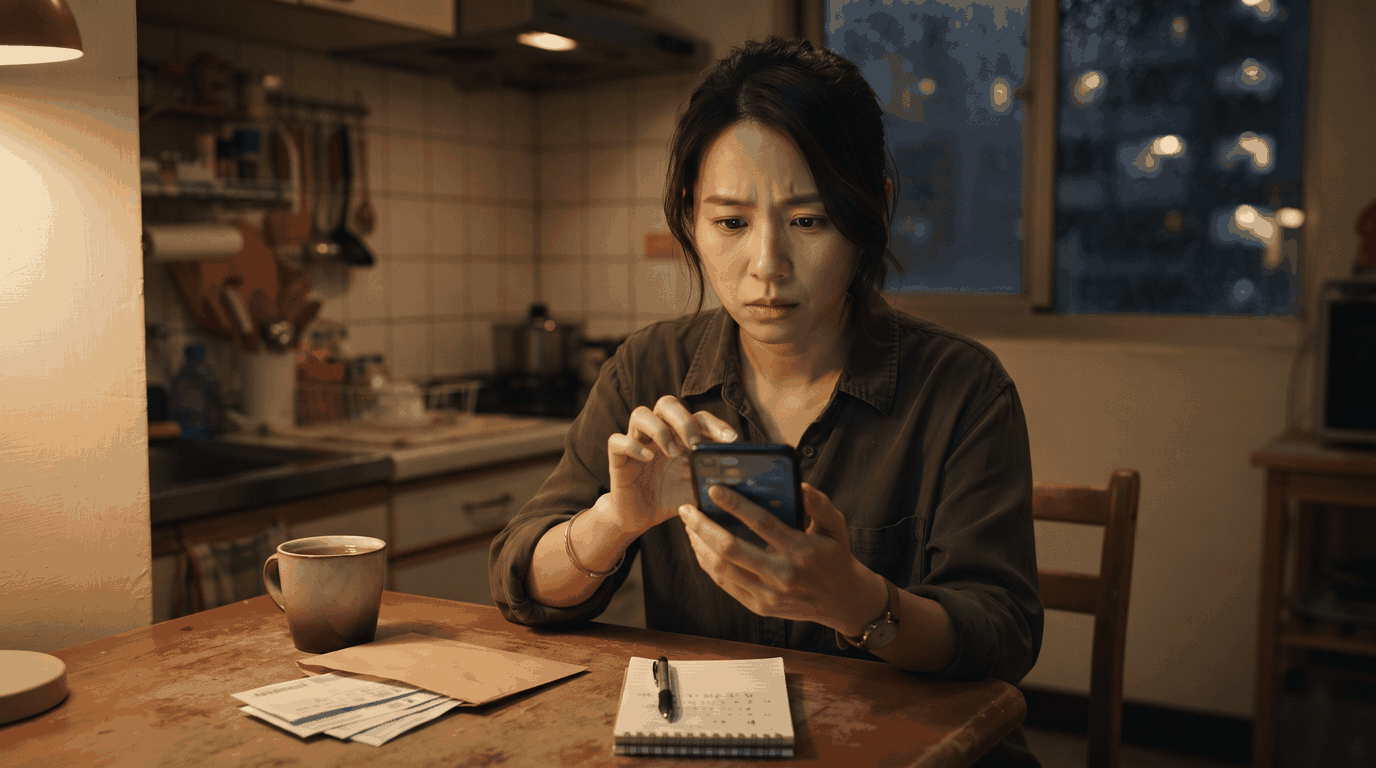 貸款 App 安全嗎?六個陷阱、怎麼查合法業者、借了怎麼辦|情境示意